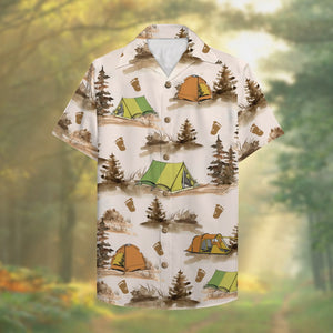 Personalized Camping Bigfoot Hawaiian Shirt - Sasquatch Drinking Team, Drink Till You Believe - Hawaiian Shirts - GoDuckee