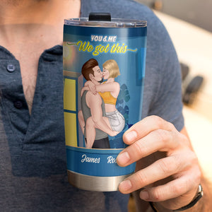 I Believe In Us, Personalized Couple Tumbler, Naughty Gift For Couple - Tumbler Cup - GoDuckee