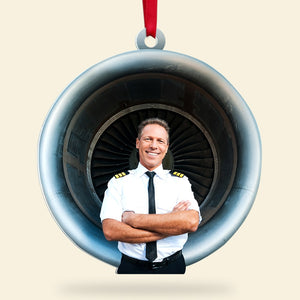 Custom Pilot Photo Ornament, Christmas Tree Decor - Ornament - GoDuckee