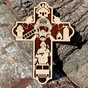 Firefighter Personalized 3D 2-Layered Wood Art PW-2LWAAR- 4NTHI2912 - Wood Sign - GoDuckee