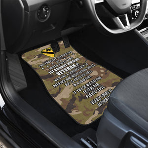 Personalized Veteran Car Mats, This Property Is Protected By A Veteran Lack of Patience, Custom Military Unit - Doormat - GoDuckee