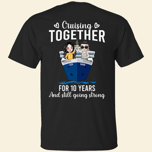 Personalized Cruising Couple Shirts - Cruising Together and Still Going Strong - Shirts - GoDuckee