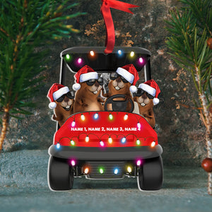 Gopher Golf Cart Personalized Christmas Ornament, Bushwood Country Club, Golf Christmas Ornament - Ornament - GoDuckee