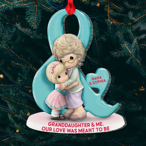 Granddaughter And Me Our Love Acrylic Custom Shape Ornament - Ornament - GoDuckee