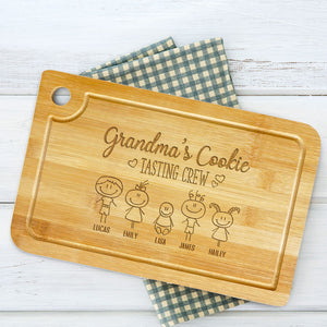 Tasting Crew Personalized Cutting Board, Gift For Grandma, Mother's Day Gift - Home Decor - GoDuckee