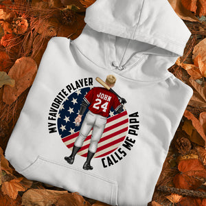 Baseball My Favorite Player Call Me Papa Personalized Shirt - Shirts - GoDuckee