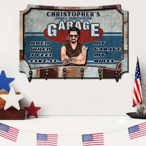 Open When I Feel Like It Personalized Mechanic Layers Wood Key Hanger - Wood Sign - GoDuckee