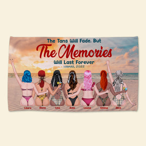 The Tan Will Fade But The Memories Will Last Forever Personalized Beach Towel, Gift For Girls 5 - Beach Towel - GoDuckee