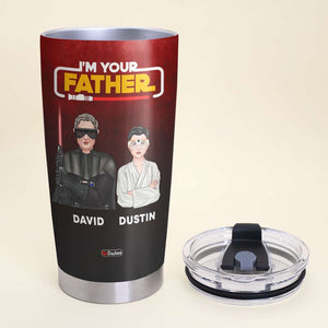 Come To Dad Side We Have Bad Jokes, Personalized Tumbler, Gifts for Dad, Grandpa, Dad Kids In The Galaxy - Tumbler Cup - GoDuckee