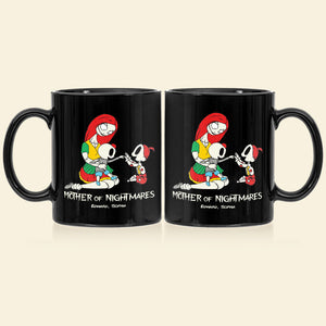 Father And Children 02QHDT230323 Personalized Black Coffee Mug - Coffee Mug - GoDuckee