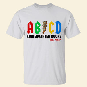 Teacher ABCD Gonna Rock, Personalized Shirt for Teachers Back-to-school Season - Shirts - GoDuckee