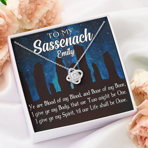 Couple To My Sassenach You Are Blood Of My Blood Personalized Message Card Jewelry 2HUHI1012 - Jewelry - GoDuckee