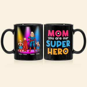 Mother's Day Gift 06HUDT030423TM Personalized Black Mug - Coffee Mug - GoDuckee