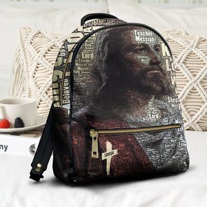 Teacher Messiah Personalized Jesus PU Backpack - Backpack - GoDuckee