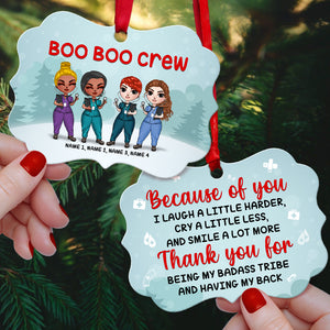 Nurse Because Of You I Laugh A Little Harder Personalized Ornament - Ornament - GoDuckee