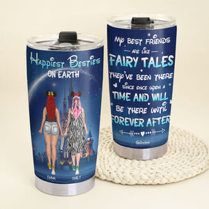 Friends Happiest Besties On Earth, Personalized Bestie Tumbler, Gifts for Friends, Besties, BFFs - Tumbler Cup - GoDuckee