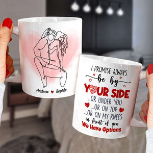 Make Love Couple Happy Valentine's Day White Mug - Coffee Mug - GoDuckee