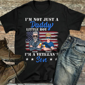 I'm Not Just A Daddy I'm A Veteran's Daughter/Son, Personalized Shirts, Military Father's Day Gifts 02ntqn260522 - Shirts - GoDuckee