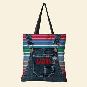Personalized Killer Doll Overall Tote Bag, Horror Halloween Gift - Tote Bag - GoDuckee