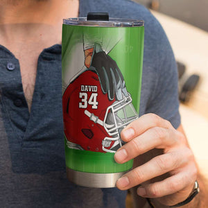 American Football - Personalized Tumbler - Attitude Is A Little Thing That Makes A Big Difference Between Success And Failure - Tumbler Cup - GoDuckee