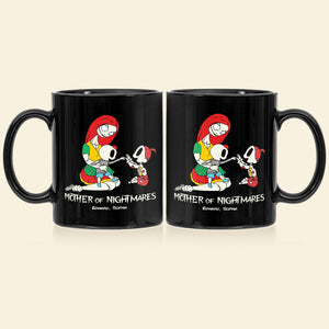 Dad Mom And Children 02QHDT230323 Personalized Black Coffee Mug - Coffee Mug - GoDuckee