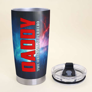 The Original Super Daddy, Personalized Tumbler Cup, Gift For Dad - Tumbler Cup - GoDuckee