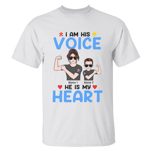 Personalized Gifts For Autism Awareness Month, Mother and Autism Son Custom Shirts - Shirts - GoDuckee