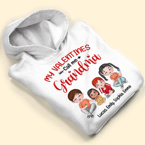 My Valentines Call Me Grandma Personalized Grandma Shirt, Gift For Family - Shirts - GoDuckee