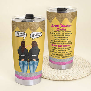 Personalized Teacher Besties Tumbler - Dear Teacher Bestie - Tumbler Cup - GoDuckee