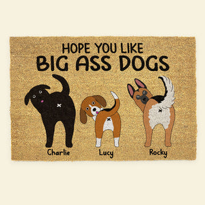 Hope You Like Big Ass Dogs Personalized Dog Doormat, Gift For Dog Lovers - Doormat - GoDuckee