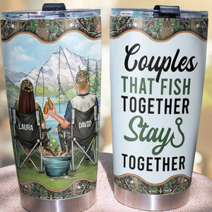 Personalized Fishing Couple Tumbler - You're Still My Greatest Catch - Tumbler Cup - GoDuckee