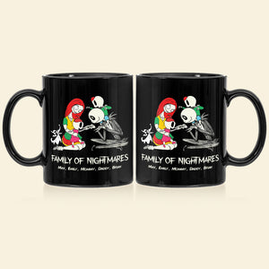 Horror Family Gift Parents And Children 02QHDT150423 Personalized Black Mug - Coffee Mug - GoDuckee