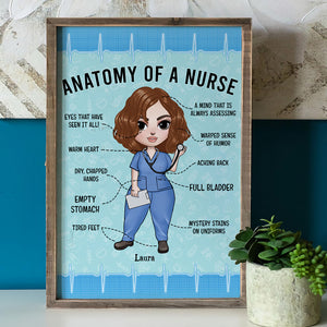 Anatomy Of A Nurse Girl Dolls Personalized Wall Art Fol9-Vd2 - Poster & Canvas - GoDuckee