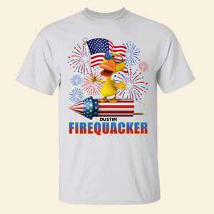 Duck Independence Day Firequacker, Personalized Shirts - Shirts - GoDuckee