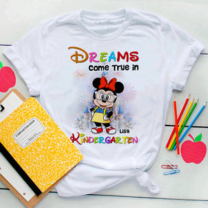 Dreams Come True In Kindergarten Personalized Back To School Shirts, Gift For Students - Shirts - GoDuckee