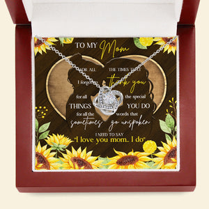 To My Mom, Gift For Mom, Mom And Daughter Necklace, Mother's Day Gift - Jewelry - GoDuckee