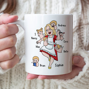 Super Mom Super Wife Super Tired Personalized Mug, Gift For Mother's Day - Coffee Mug - GoDuckee