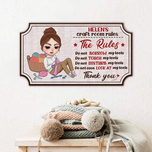 Do Not Borrow My Tools Personalized Craft Metal Sign - Metal Wall Art - GoDuckee