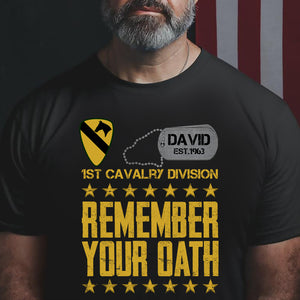 Military Remember Your Oath Personalized Shirt, Custom Military Unit - Shirts - GoDuckee