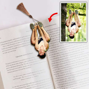 Bookmark Funny Moment - Personalized Wooden Bookmark - Gift for Bookworm - Bookmarks - GoDuckee