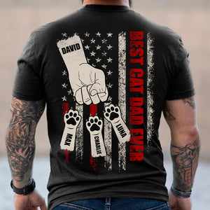 Dad Best Cat Dad Ever, Personalized Shirts, Gifts for Cat Dads - Shirts - GoDuckee