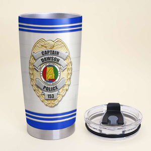 Personalized Police Tumbler Cup This Is My Shield - Tumbler Cup - GoDuckee