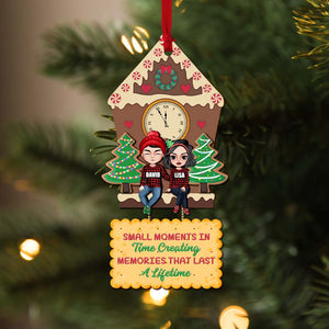 Couple Memories That Last A Lifetime, Personalized Wood Ornament - Ornament - GoDuckee