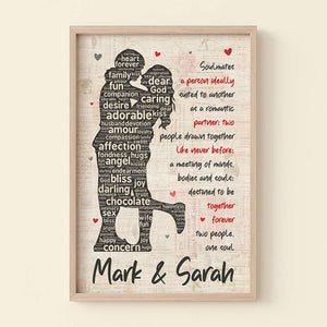 Soulmates A Person Ideally Suited To Another As A Romantic Partner, Personalized Poster, Gift For Couple - Poster & Canvas - GoDuckee