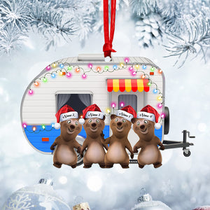 Personalized Bear Buddies Ornament - Custom Camper - Christmas Gift For Camping Lover - Ornament - GoDuckee