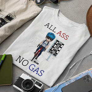 All Ass No Gas Personalized Cycling Shirts - Shirts - GoDuckee