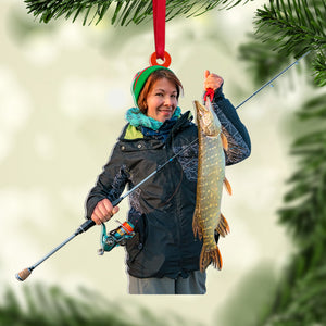 Custom Fishing Ornament, Christmas Tree Decor - Ornament - GoDuckee