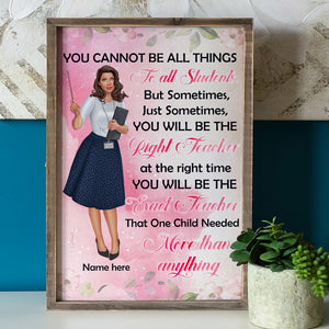 Personalized Classroom Poster For Teacher - The One Child Needed More than Anything - Poster & Canvas - GoDuckee