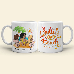 Salty Lil's Beach, Lady Woman Dancing, Personalized Mug - Coffee Mug - GoDuckee