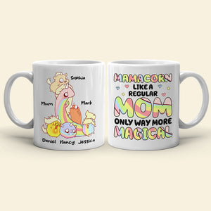 Mamacorn Like A Normal Mom Personalized White Mug, Gift For Mother - Coffee Mug - GoDuckee